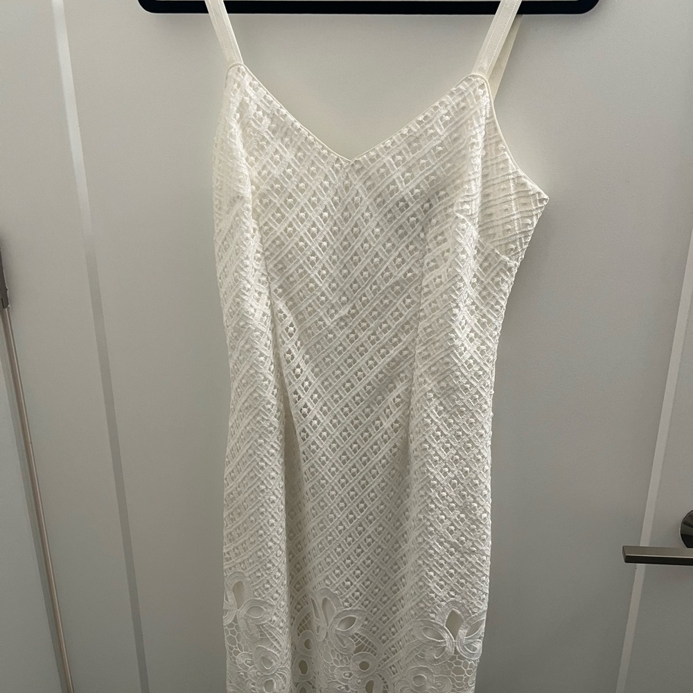 White House Black Market Strapless White Dress